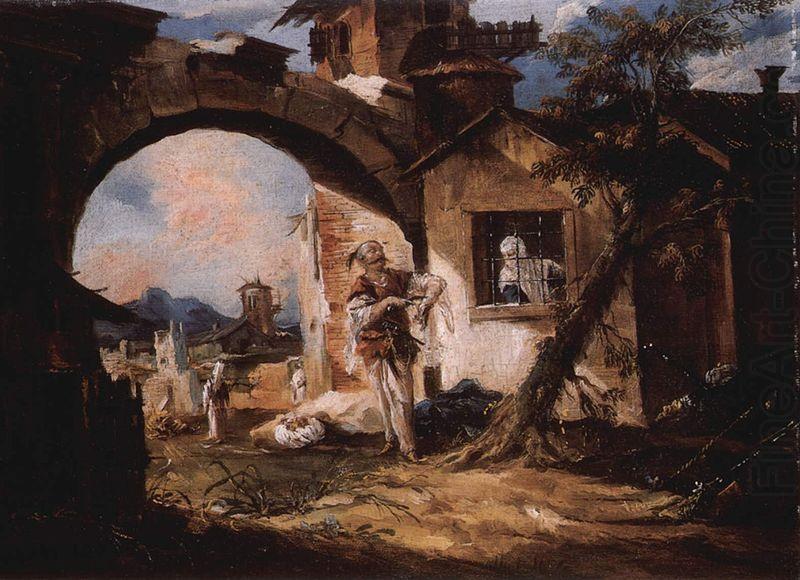 Giovanni Antonio Canal Kurtisane und Soldat china oil painting image